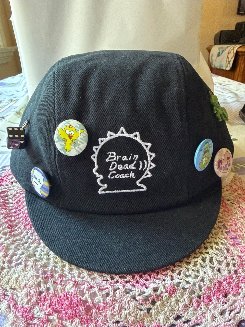 🧢🧠🧢 Coach Brain Dead Biker Pin Hat 🧢🧠🧢 NWT 🧢🧠🧢 - Picture 3 of 16